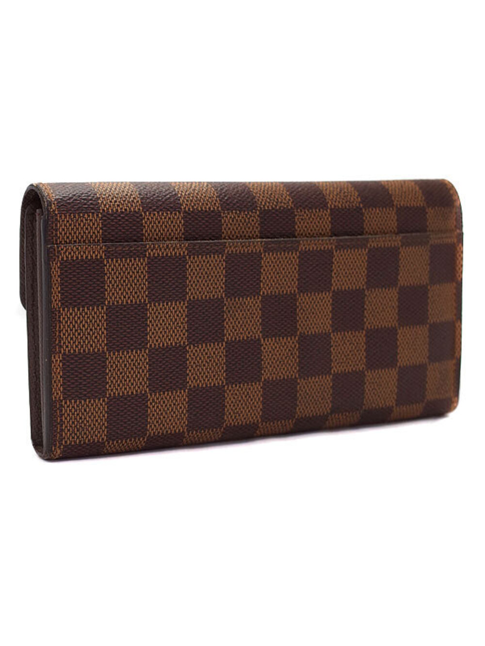 Louis Vuitton Bi fold Sarah Damier Wallet Long Portefeuille Brown
